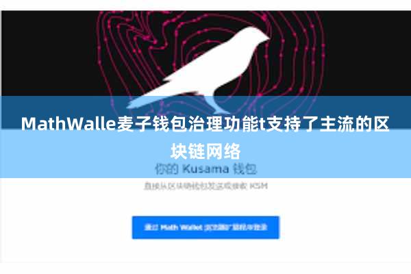 MathWalle麦子钱包治理功能t支持了主流的区块链网络